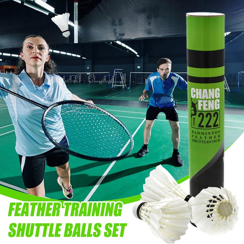 12PC Durable Badminton Shuttle - огляд і ціна Feather Shuttlecock